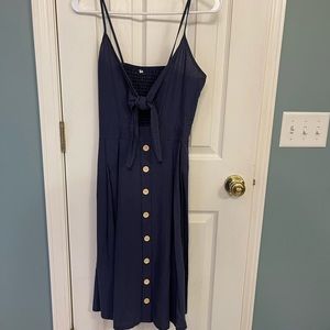 Navy sun dress. New, never worn.